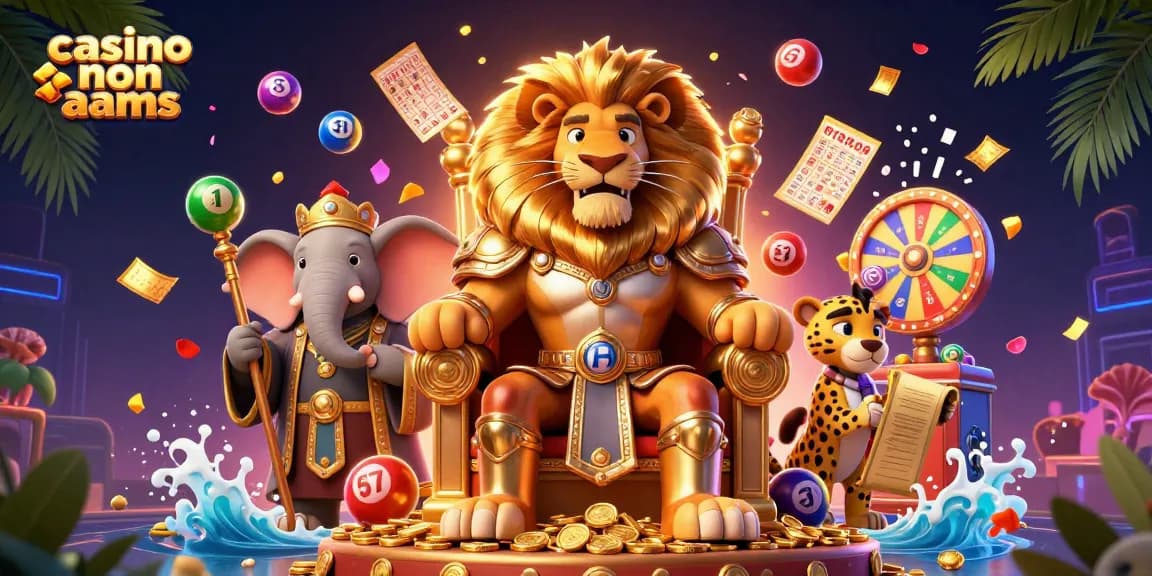 Partecipa a un'emozionante avventura nei casinò non AAMS con un re leone, un elefante consigliere e un ghepardo messaggero.