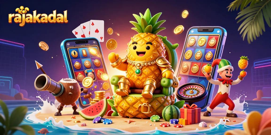 Gambarlah rajakadal yang menampakkan permainan slot menarik dan karakter unik di kasino pantai.