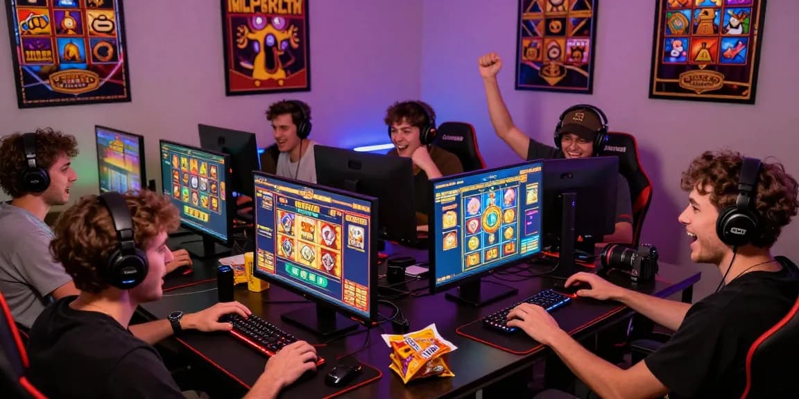 Permainan slot gacor hari ini di lingkungan gaming yang ceria dan penuh semangat.