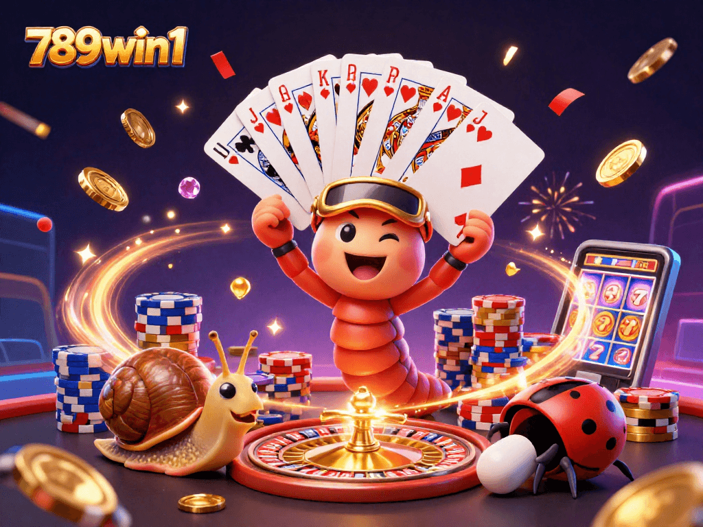 Experience thrilling wins at 789win1 with our colorful casino adventure featuring lively characters and gaming excitement.