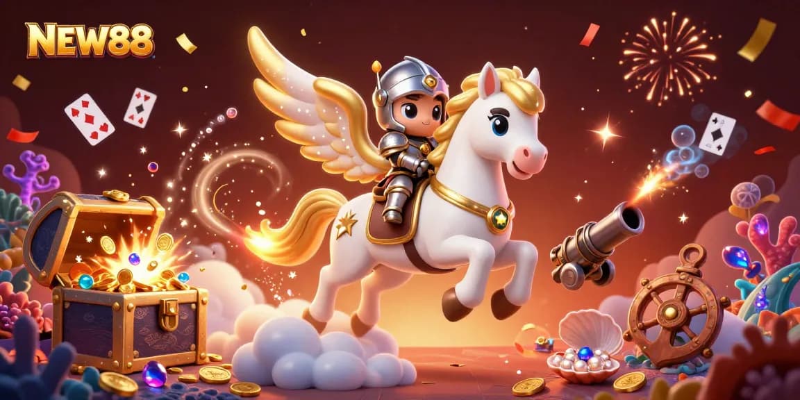 Experience thrilling wins with NEW88 in a vibrant, action-packed casino scene