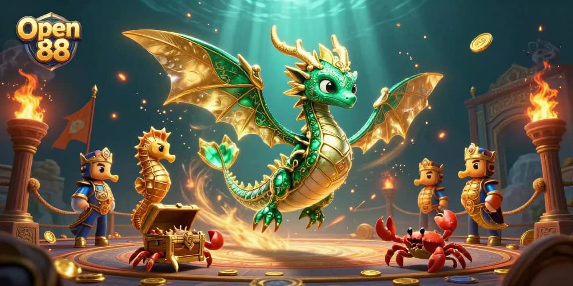 Immerse in the vibrant world of Open 88, where emerald sea dragons and treasure hunts bring thrilling casino experiences.