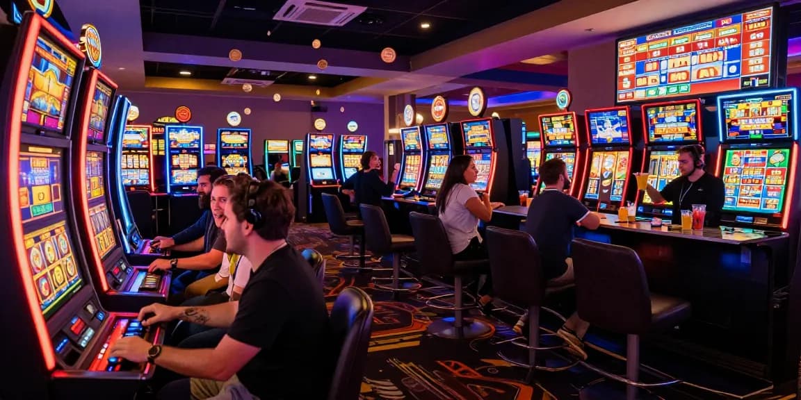 Pengalaman bermain slot gacor yang seru di kasino dengan berbagai mesin slot dan pemain bersemangat.