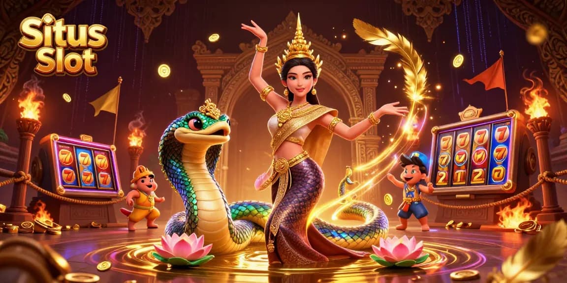 Situs Slot provides thrilling gameplay with dynamic characters and vibrant slot elements.