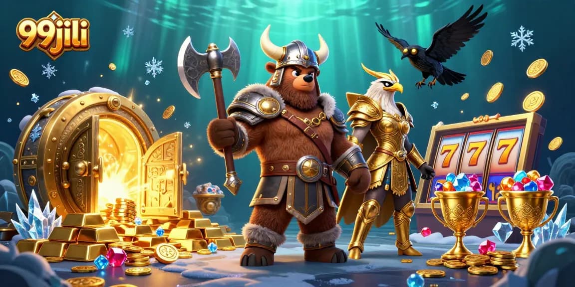 Engage in thrilling gameplay on 99jili with Viking characters and exciting slot features.