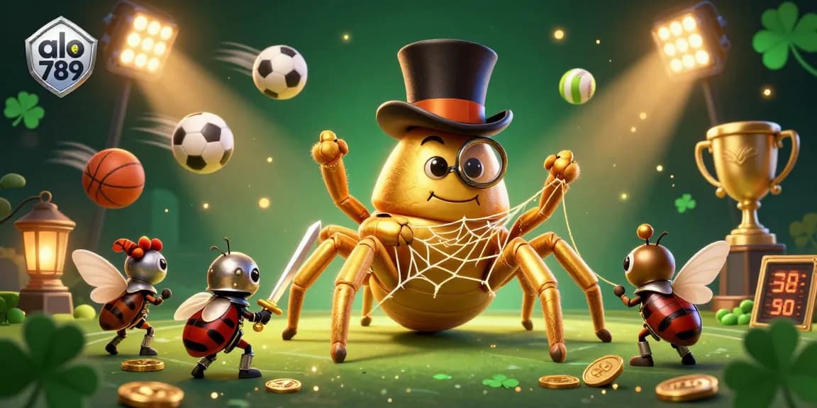 Experience the vibrant world of alo 789 as lucky characters weave through a colorful gambling scene filled with sports excitement.