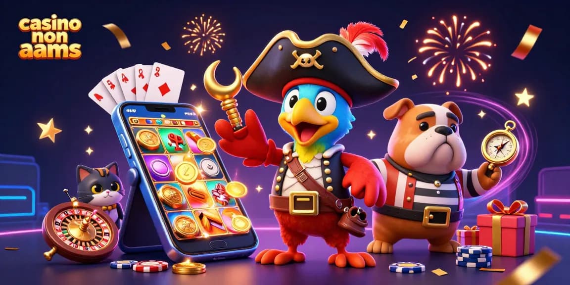 Divertimento delle scommesse nei casino non aams con il capitano dei pirati e ricchi elementi di giochi slot