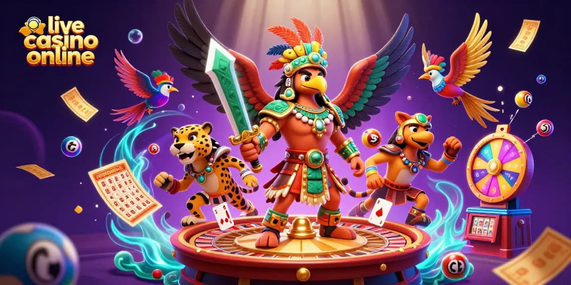 Experience the excitement of live casino online games with thrilling 3D characters and elements.