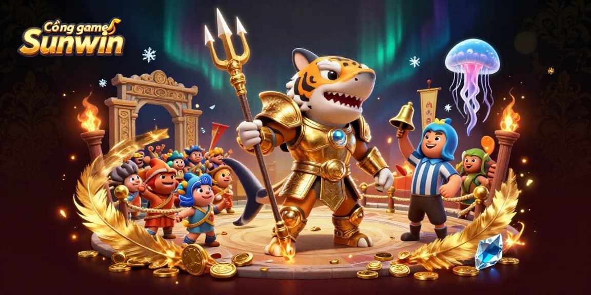 Experience thrilling gameplay with Cổng game Sunwin in an exciting underwater colosseum scene.