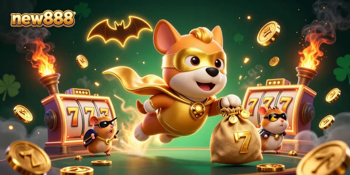 Engage in thrilling gameplay at new888 with casino-themed graphics and vibrant characters!