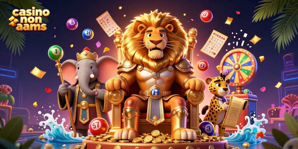 Partecipa a un'emozionante avventura nei casinò non AAMS con un re leone, un elefante consigliere e un ghepardo messaggero.