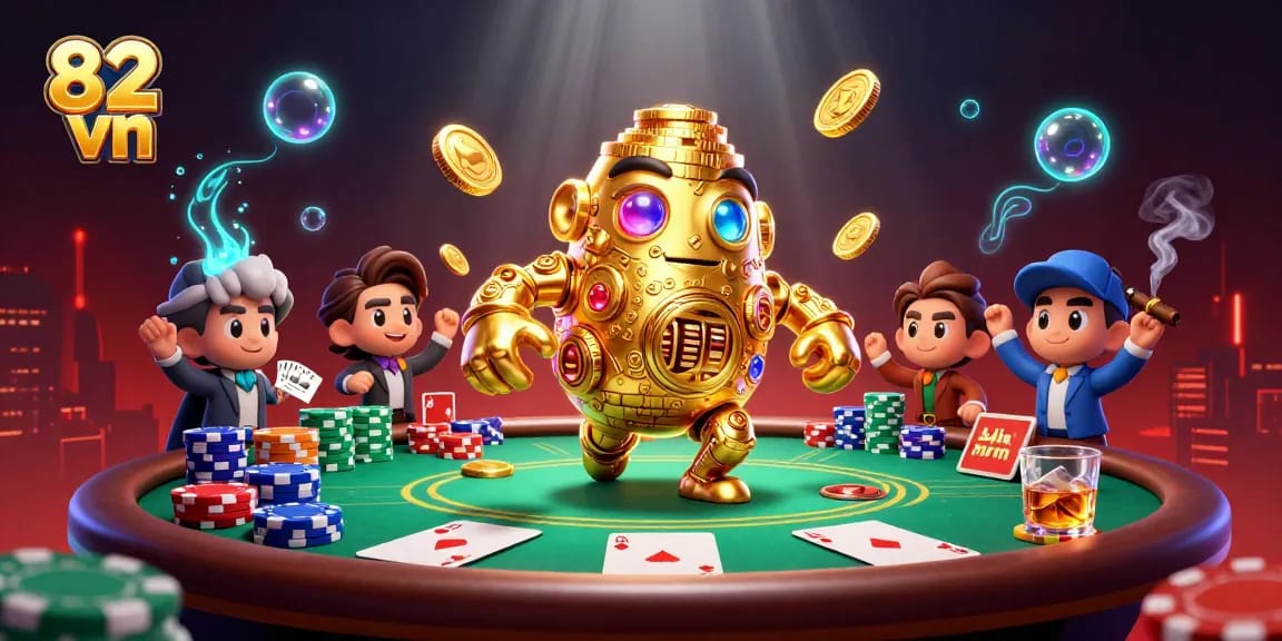 Spin the reels with 82 vn's vibrant slot machine action featuring golden golem and energetic casino atmosphere.