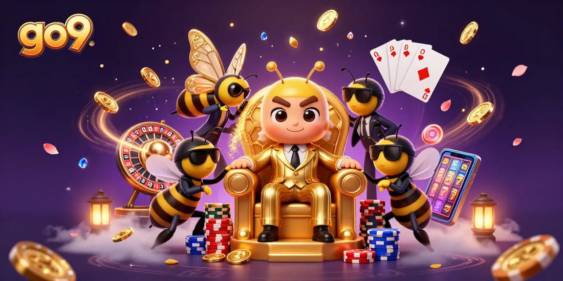 Experience the thrilling excitement of go9 casino gaming with vibrant characters and dynamic elements.