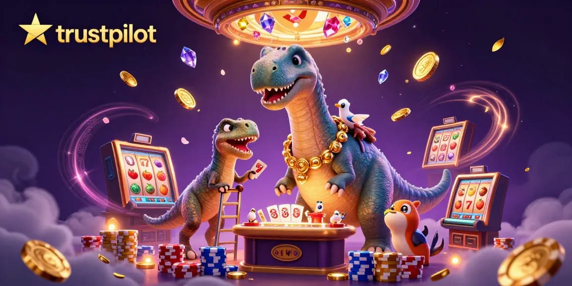 Experience thrilling slots and card games with trustpilot reviews in a lively casino scene