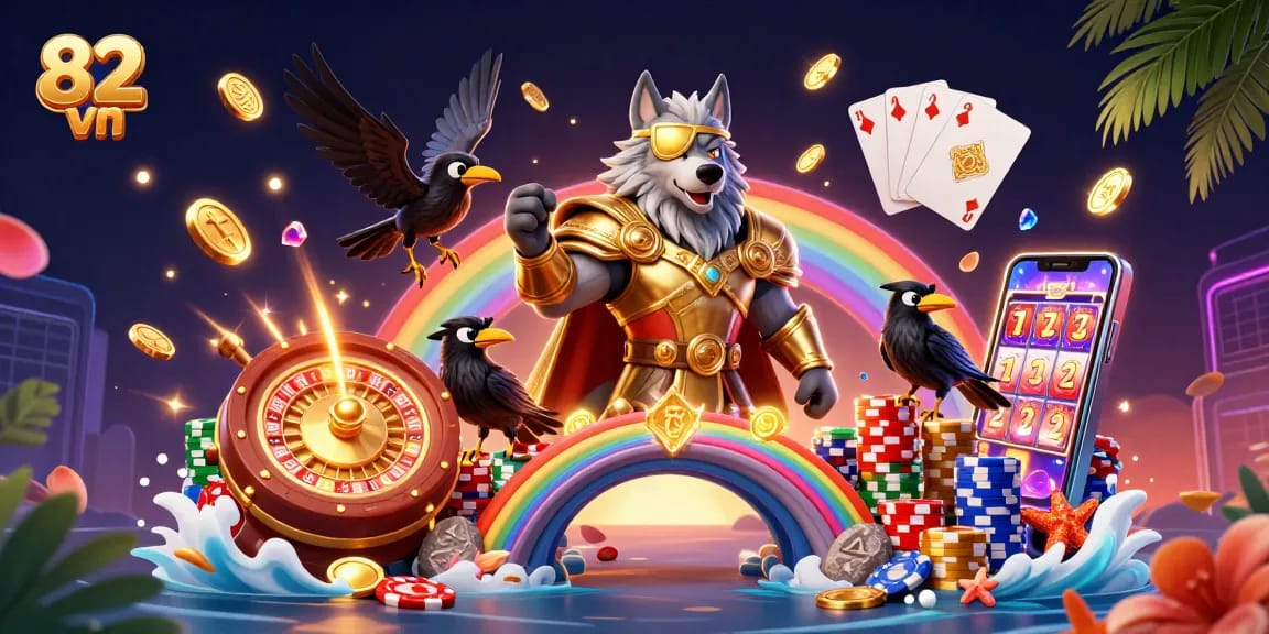Experience the thrills at 82 vn casino with vibrant gameplay, golden coins, and high-energy action.