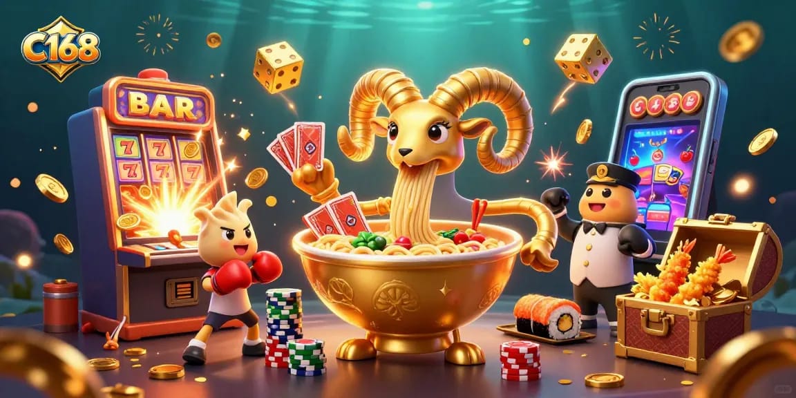 C168 offers exciting casino entertainment with vibrant characters and dynamic gambling elements.