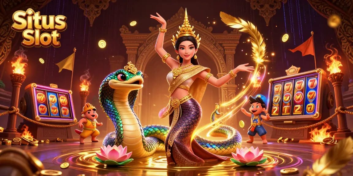Situs Slot provides thrilling gameplay with dynamic characters and vibrant slot elements.