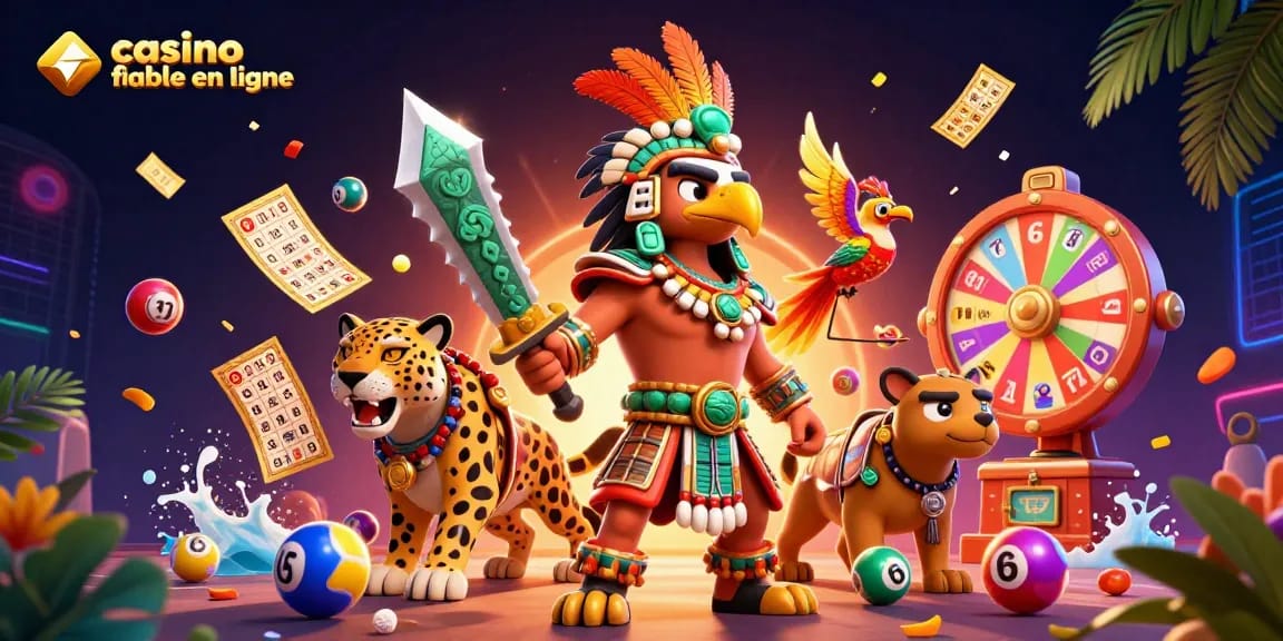 Participez à un gameplay passionnant au casino fiable en ligne avec des personnages aztèques et des dés