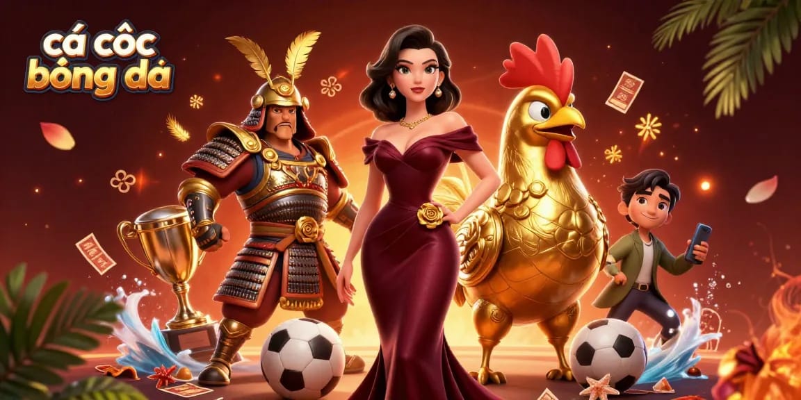 Engage in cá cược bóng đá with dynamic sports balls and vibrant betting themes illustrated.