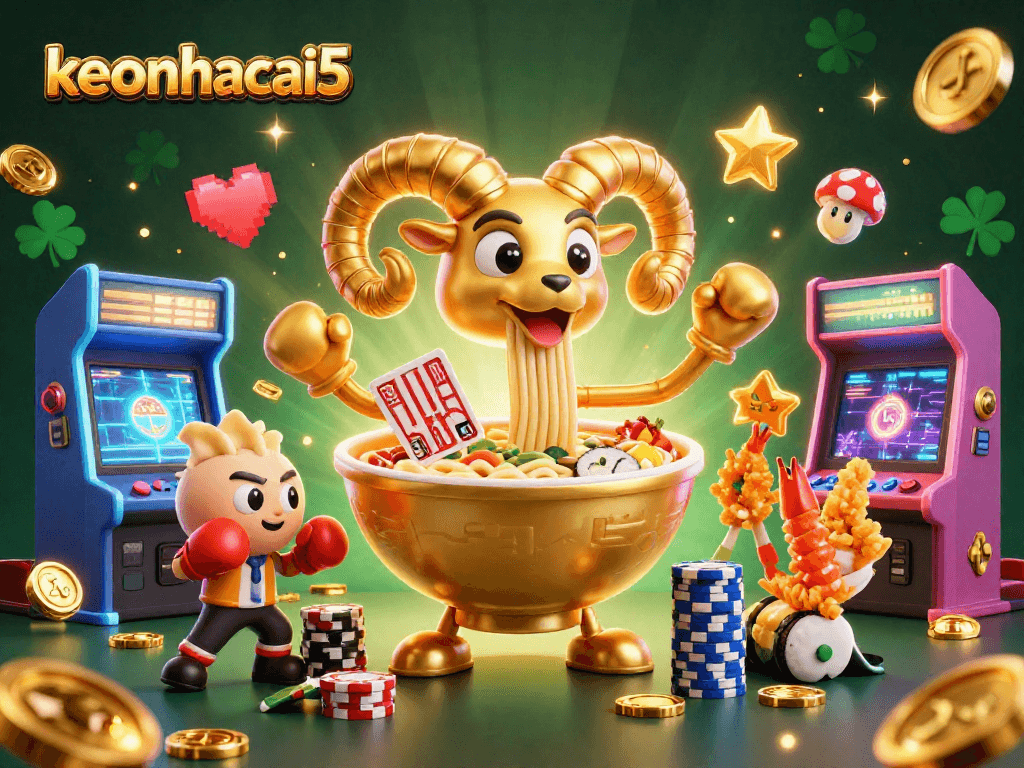 Experiment with winning strategies at keonhacai5 with a vibrant casino-themed illustration.