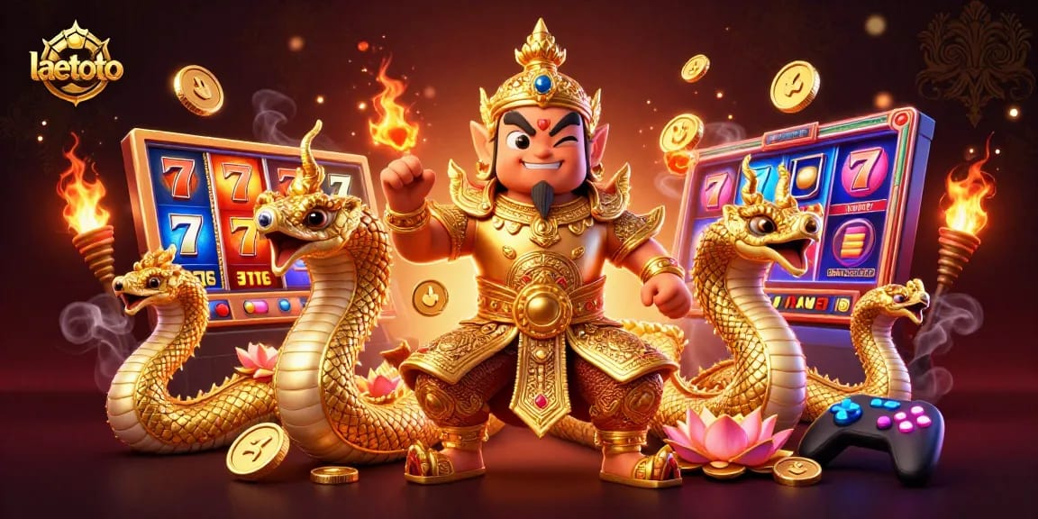 Experience the thrill of laetoto lottery action with vibrant, engaging characters and game elements.