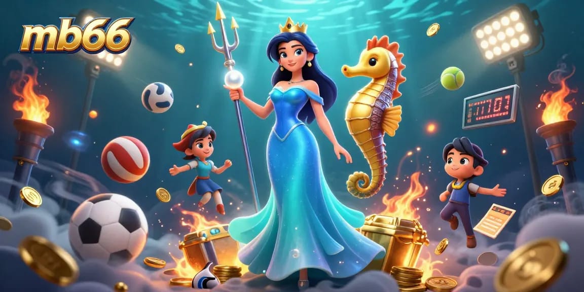 Engage with mb66 and experience dynamic sports betting illustrated in a vivid underwater scene.