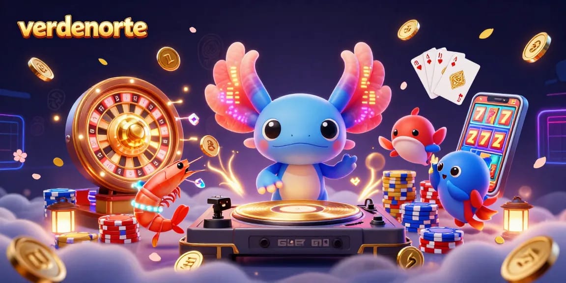 Experience high winnings at verdenorte with thrilling slots and games in a colorful casino scene.