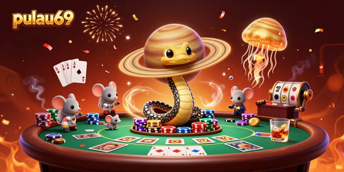 Experience pulau69 casino excitement with a vibrant 3D illustration of cosmic gaming action.
