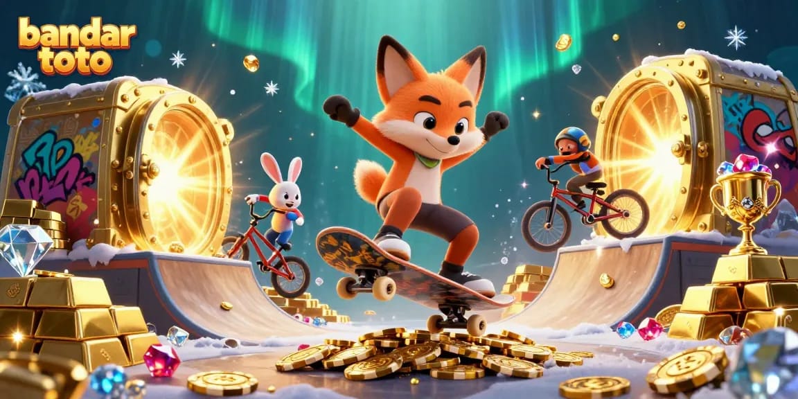 Engage in thrilling gameplay at bandar toto, with vibrant characters and magical casino elements.