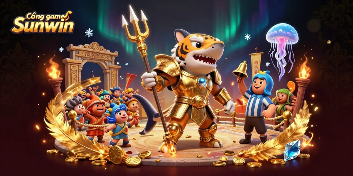 Experience thrilling gameplay with Cổng game Sunwin in an exciting underwater colosseum scene.