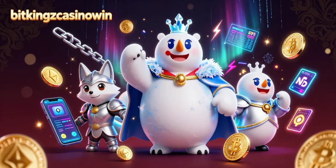 Spiele aufregende Slots und Live-Spiele bei bitkingzcasinowin mit einzigartigem Casino-Design.
