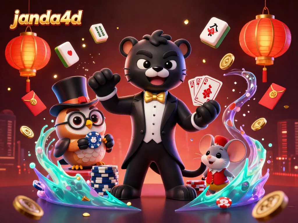 Mainkan judi di janda4d dengan elegan bersama karakter menarik dalam ilustrasi 3D.