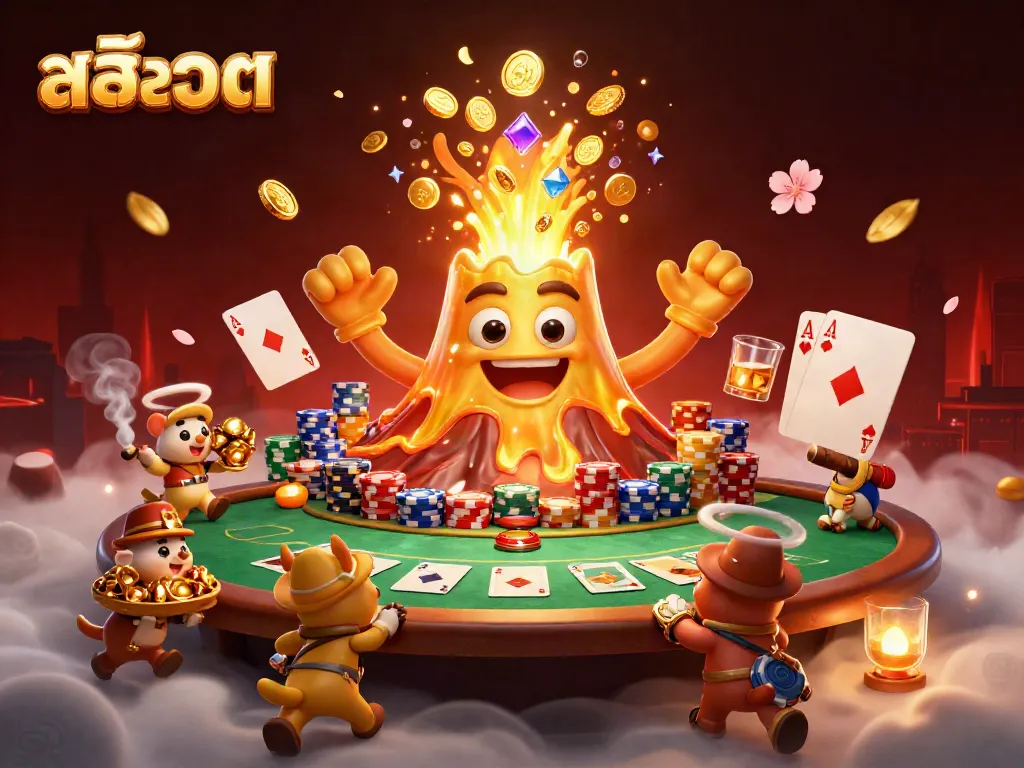 ผู้เล่นหมุนสล็อตในเกมสล็อตออนไลน์ บรรยากาศรอบมีความน่าตื่นเต้น