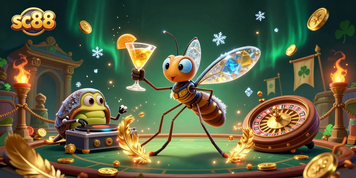 Experience thrilling wins at sc88 while enjoying a vibrant casino atmosphere with detailed 3D characters and elements.