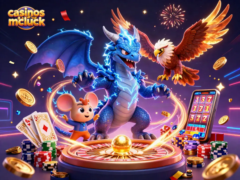 Experience thrilling action at casinos like McLuck with dynamic gaming elements and colorful characters.
