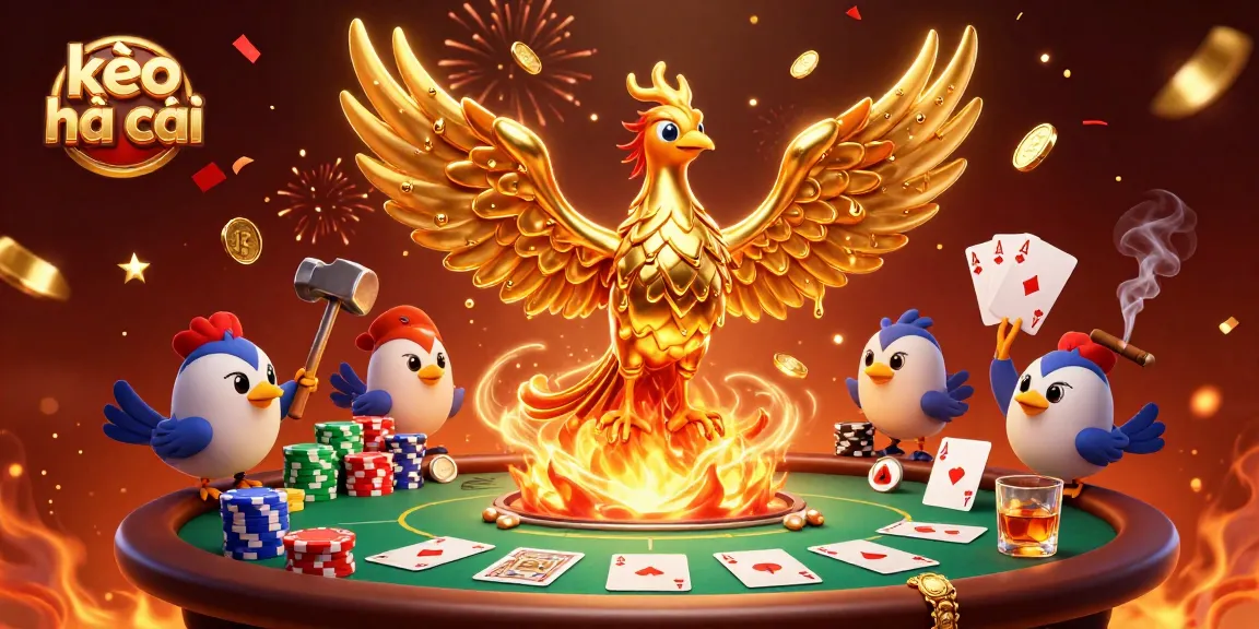 Experience thrilling action with kèo nhà cái in a vibrant casino scene featuring a golden phoenix.
