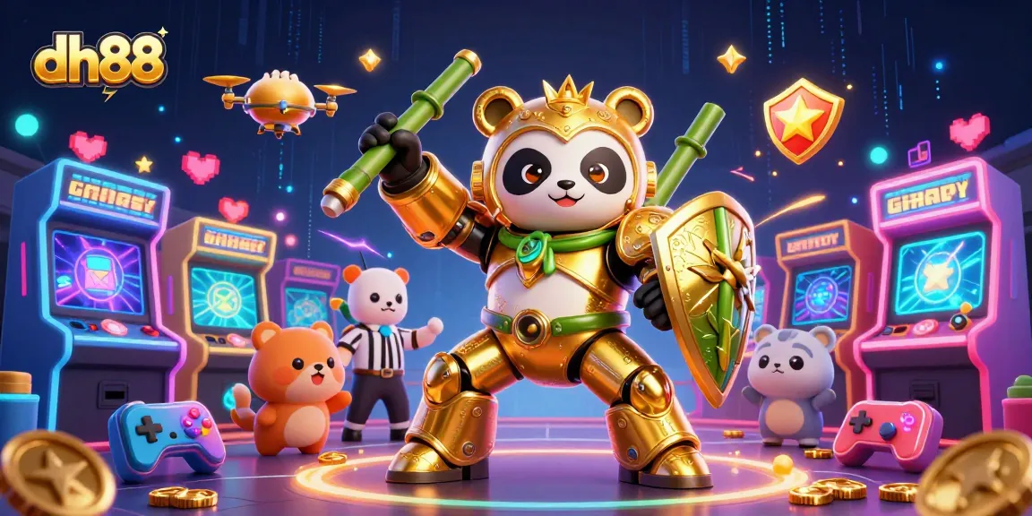 Experience thrilling moments with dh88 in a vibrant casino arena featuring dynamic characters and colorful game elements.