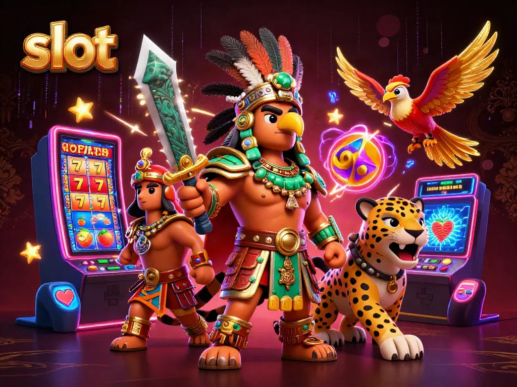 Menangkan slot dengan keberuntungan dari pahlawan Aztec dan beruang jaguar dalam permainan yang kaya.