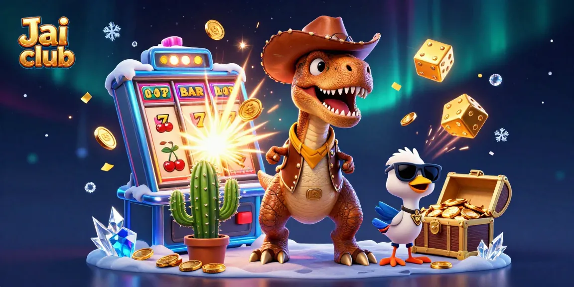 Play thrilling games at Jai club with exciting jackpots and bonuses in a vibrant casino scene.
