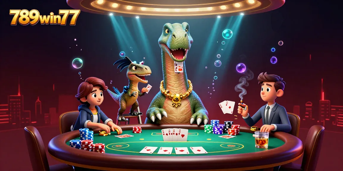 Experience thrilling action at 789win77 with vibrant poker tables and dynamic casino scenes.