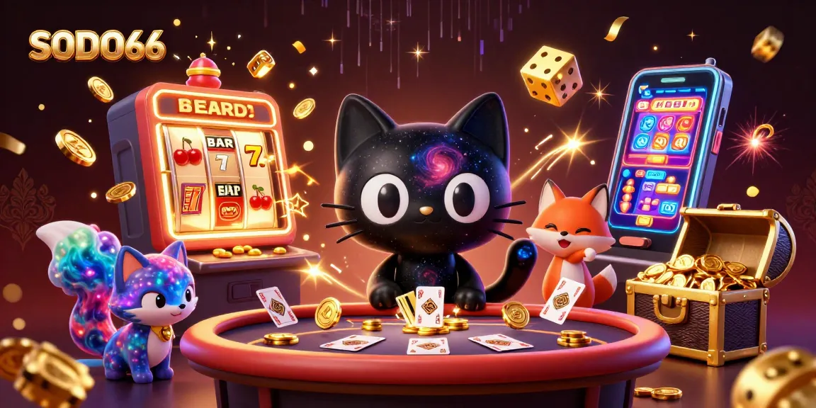 SODO66 brings thrilling casino fun to life with vibrant games and a cosmic theme.