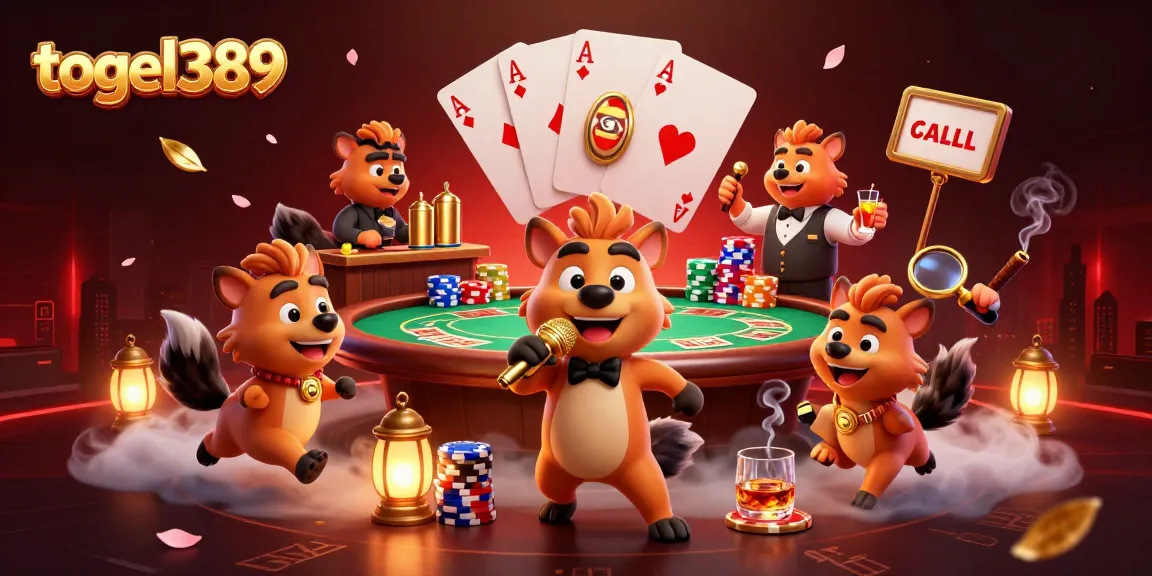 Engage with togel389's lively comedy casino club featuring hyena characters in action.