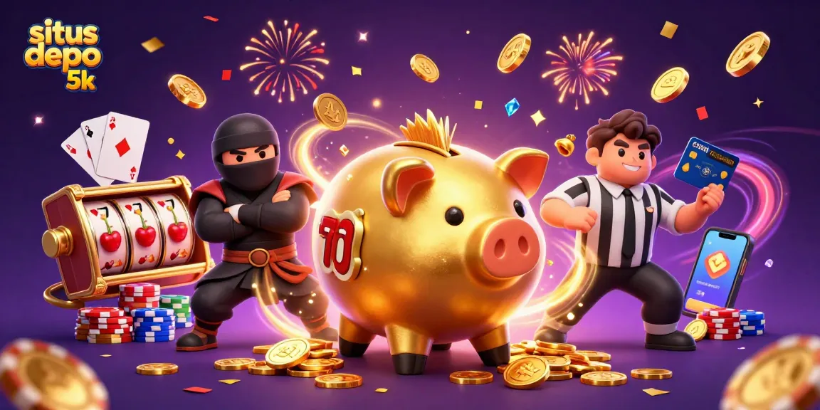 Experience vibrant slot game action with situs depo 5k featuring golden piggy bank and dynamic gameplay.