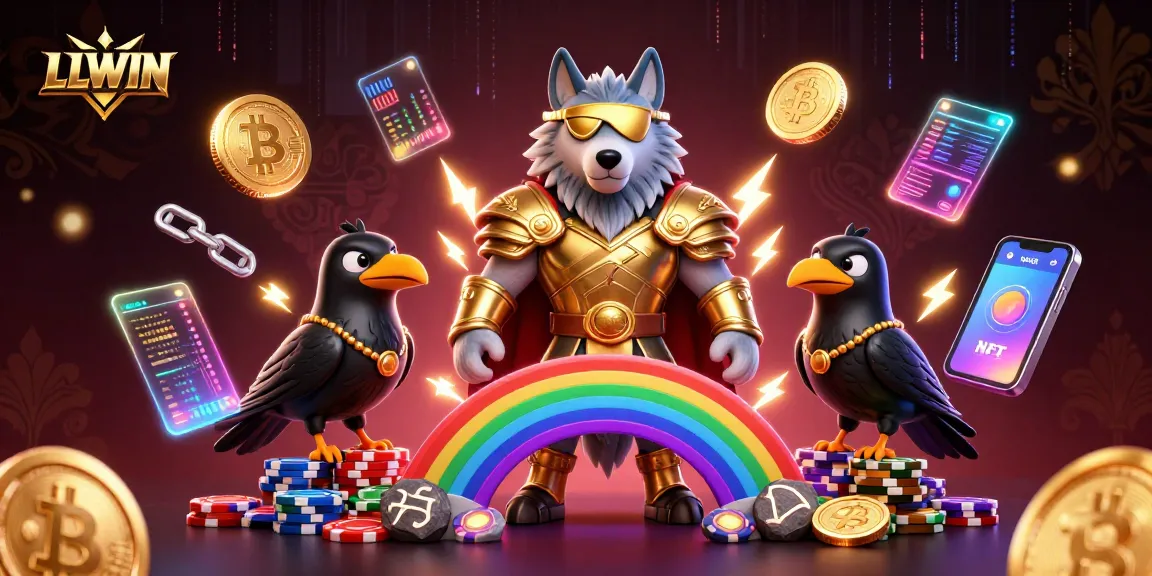 Engage with LLWIN's thrilling gaming experience through a dynamic 3D illustration featuring legendary characters.