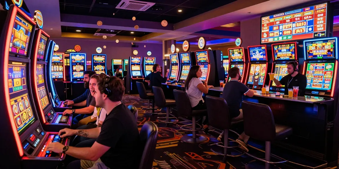 Pengalaman bermain slot gacor yang seru di kasino dengan berbagai mesin slot dan pemain bersemangat.