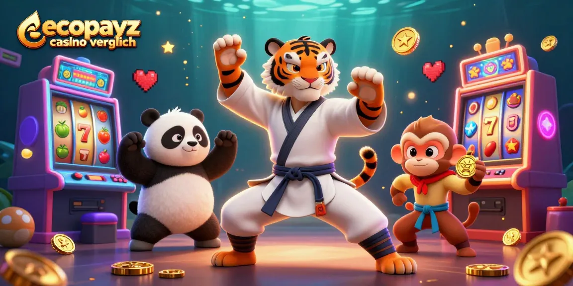 Experience the excitement of ecopayz casino vergleich featuring lively characters in a vibrant casino setting.