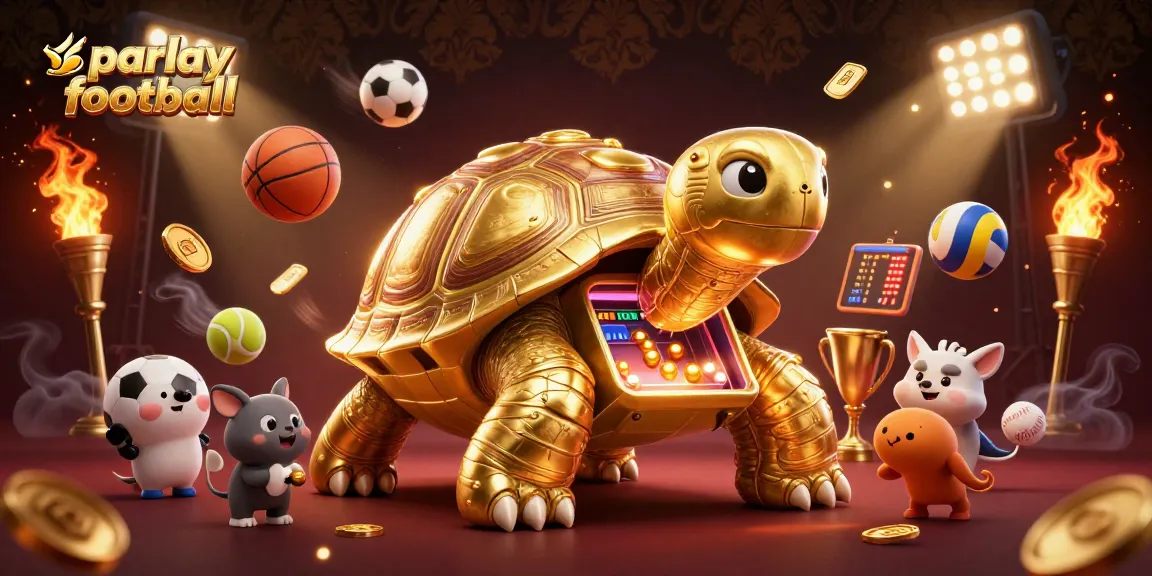 Experience the thrill of parlay football betting with this dynamic sports illustration.