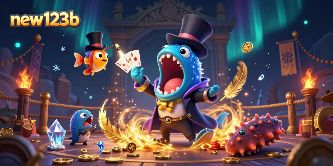 Engage with vibrant new123b gaming moments under the sea, featuring magical creatures and casino elements.