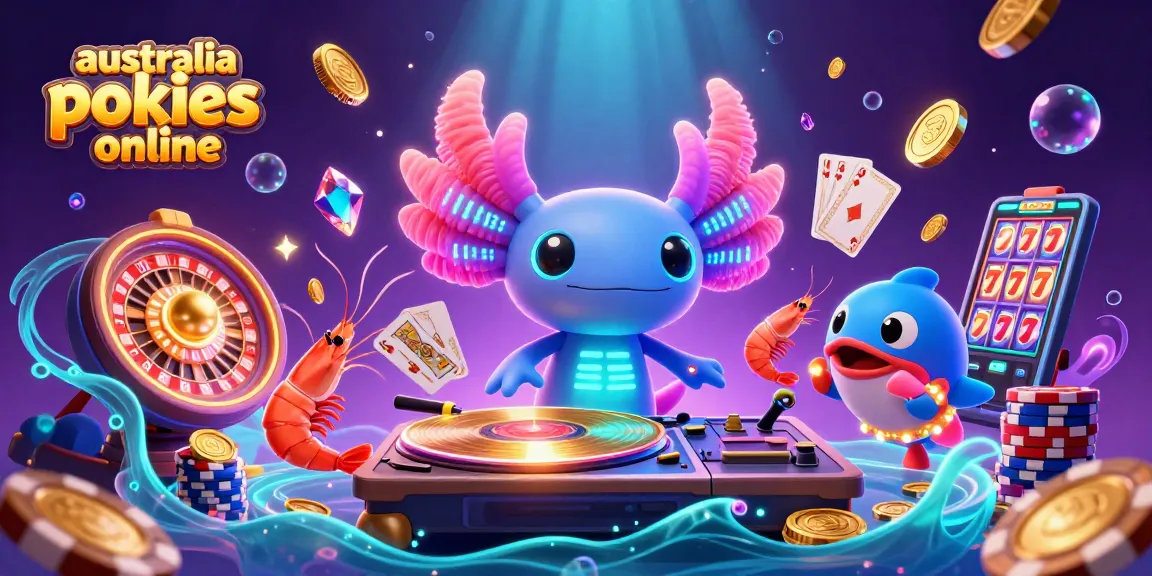 Immerse in the vibrant world of australia pokies online with our electrifying 3D illustration featuring unique gaming elements.